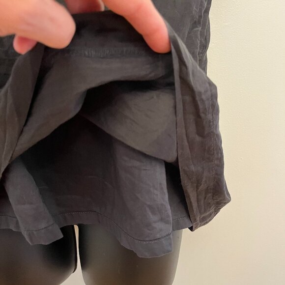 Banana Republic Black Silk Blend Tailored Blouse, Size 14 - Picture 7 of 12